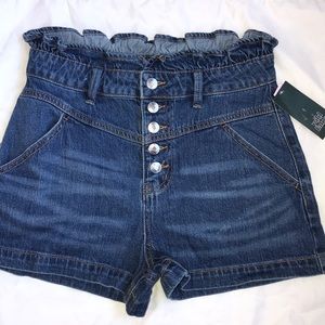 NWT High waisted paper denim shorts